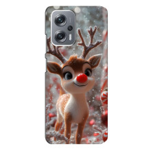 Яркий чехол для Xiaomi Redmi Note 12 Pro (5g) с Зимними Оленятами