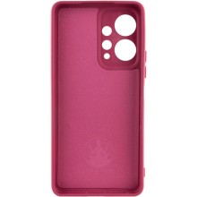 Чохол Silicone Cover Lakshmi Full Camera (AAA) with Logo для Xiaomi Redmi Note 12 4G – Бордовий