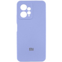 Чохол Silicone Cover Lakshmi Full Camera (AAA) with Logo для Xiaomi Redmi Note 12 4G (Бузковий)