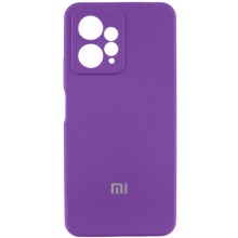 Чехол Silicone Cover Lakshmi Full Camera (AAA) with Logo для Xiaomi Redmi Note 12 4G – Фиолетовый