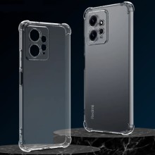 TPU чохол GETMAN Ease logo посилені кути Full Camera для Xiaomi Redmi Note 12 4G – Прозорий