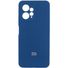 Чохол Silicone Cover Lakshmi Full Camera (AAA) with Logo для Xiaomi Redmi Note 12 4G – Синій