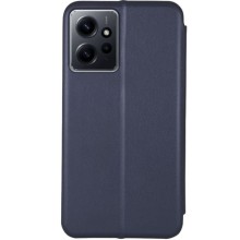Кожаный чехол-книжка Classy для Xiaomi Redmi Note 12 4G – Темно-синий