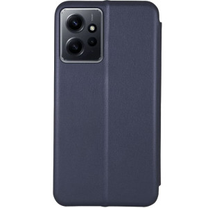 Кожаный чехол-книжка Classy для Xiaomi Redmi Note 12 4G – Темно-синий