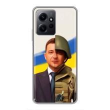Чехол для Xiaomi Redmi Note 12 (AlphaPrint - с принтом Зеленского) – Зеленский солдат