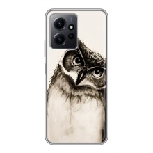 Чехол с птицами на Xiaomi Redmi Note 12 (VPrint) (Сова)