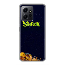 Чехол с мультфильмом Шрек на Xiaomi Redmi Note 12 – Шрек лого
