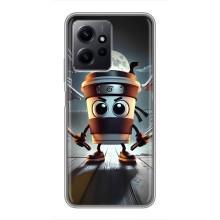 Чехол с мемом Тралалело тралала на Xiaomi Redmi Note 12 (Капучино асасино)