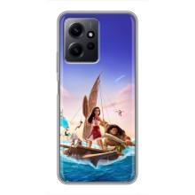 Чехол с мультфильмом Моана Xiaomi Redmi Note 12 (Моана и Мауи)
