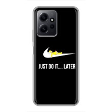Чехол с логотипом Найк на Xiaomi Redmi Note 12 – Nike just do it