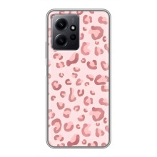 Чехол с розовым рисунком для Xiaomi Redmi Note 12 (Розовый леопард)
