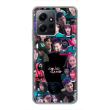Чехол Гра в кальмара для Xiaomi Redmi Note 12 – Коллаж игры кальмара