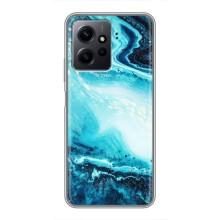 Мраморный чехол на Xiaomi Redmi Note 12 (VPrint) (Голубой мрамор)