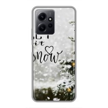 Новогодние, Праздничные Чехлы для Xiaomi Redmi Note 12 - 2024 год (Let it snow)