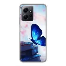 Силіконовий бампер з картинкою звірів для Xiaomi Redmi Note 12 (Метелик синій)