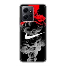 Силиконовый Чехол на Xiaomi Redmi Note 12 с картинкой Nike (Nike дым)