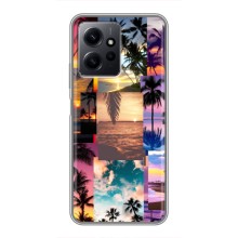 Силиконовый чехол с КАРТИНКАМИ лето для Xiaomi Redmi Note 12 (AlphaPrint) (Летний отпуск)