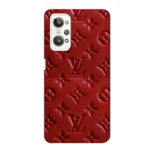 Текстурный Чехол Louis Vuitton для Редми Нот 12 – Красный ЛВ