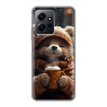 Друкований чохол 'Звірята з кавою' для Xiaomi Redmi Note 12 – Мішка з кавою