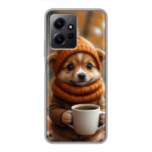 Друкований чохол 'Звірята з кавою' для Xiaomi Redmi Note 12 – Песик з кавою