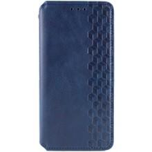 Шкіряний чохол-книжка GETMAN Cubic (PU) для Xiaomi Redmi Note 12S (Синій)