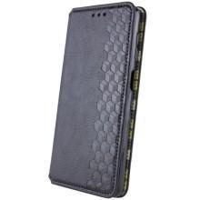 Кожаный чехол-книжка GETMAN Cubic (PU) для Xiaomi Redmi Note 12S – Черный