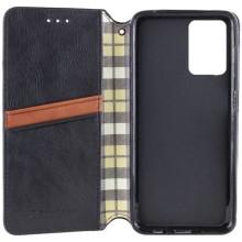 Кожаный чехол-книжка GETMAN Cubic (PU) для Xiaomi Redmi Note 12S – Черный