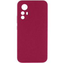 Чехол Silicone Cover Lakshmi Full Camera (AA) для Xiaomi Redmi Note 12S – Бордовый