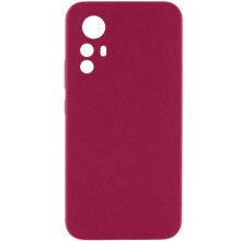 Чехол Silicone Cover Ummi Lakshmi Full Camera (AA) для Xiaomi Redmi Note 12S – Бордовый