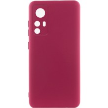 Чехол Silicone Cover Lakshmi Full Camera (A) для Xiaomi Redmi Note 12S – Бордовый