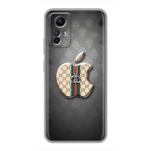 Чехлы ГУЧЧИ для Редми Ноут 12с (AlphaPrint) (Apple gucci)