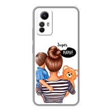 Чехол с печатью для Xiaomi Redmi Note 12s - (Мама с ребенком) (AlphaPrint) (Мама с сыном)