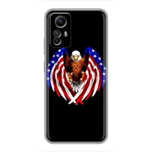 Чохол Прапор USA для Xiaomi Redmi Note 12s (Крила США)