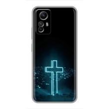 Чехол для Xiaomi Redmi Note 12s (AlphaPrint) - (Христианские) (Крест и город)