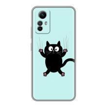 Чехол с принтом для Xiaomi Redmi Note 12s (AlphaPrint) Модные коты (Падающий кот)