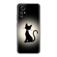 Чехол с принтом для Xiaomi Redmi Note 12s (AlphaPrint) Модные коты (Силуэт котика)