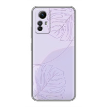 Чохол квітковий дизайн для Xiaomi Redmi Note 12s – Монстера фіолетова