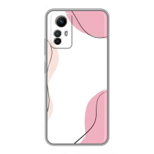 Чохол квітковий дизайн для Xiaomi Redmi Note 12s – Рожевий фон