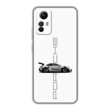 Чохол з авто Порше для Xiaomi Redmi Note 12s – білий порше