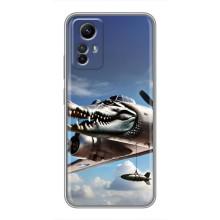 Чехол с мемом Тралалело тралала на Xiaomi Redmi Note 12s (Бомбардиро крокодило)