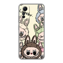 Чехол с Лабубу на Xiaomi Redmi Note 12s – Коллаж Лабубу