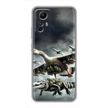 Чехол с мемами тралалело тралала для Xiaomi Redmi Note 12s – Гусини и крокодило