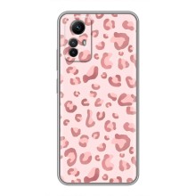 Чехол с розовым рисунком для Xiaomi Redmi Note 12s (Розовый леопард)
