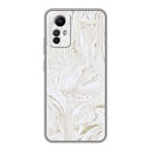 Мраморный чехол на Xiaomi Redmi Note 12s (VPrint) (Белый мрамор)