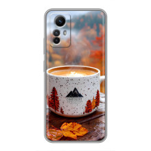 Чехол с уникальным дизайном «Осень с кофе» для Xiaomi Redmi Note 12s – Кофе на природе