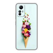 Чохли з тематикою "КВІТИ" на Xiaomi Redmi Note 12s (Квітка-морозиво)