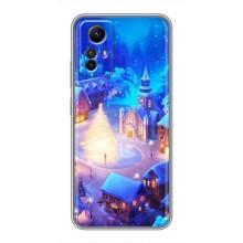 Рождественские Чехлы для Xiaomi Redmi Note 12s (VPrint) (Рождественский город)