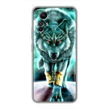 Защитные чехлы для Редми Ноут 12с (AlphaPrint) (ХИТ продаж) ВОЛК (Яркий волк)