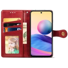 Кожаный чехол книжка GETMAN Gallant (PU) для Xiaomi Redmi Note 13 5G – Красный