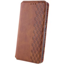 Шкіряний чохол-книжка GETMAN Cubic (PU) для Xiaomi Redmi Note 13 5G – Коричневий